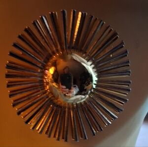 Vintage Sunburst Mirror Accent - Gold Finish